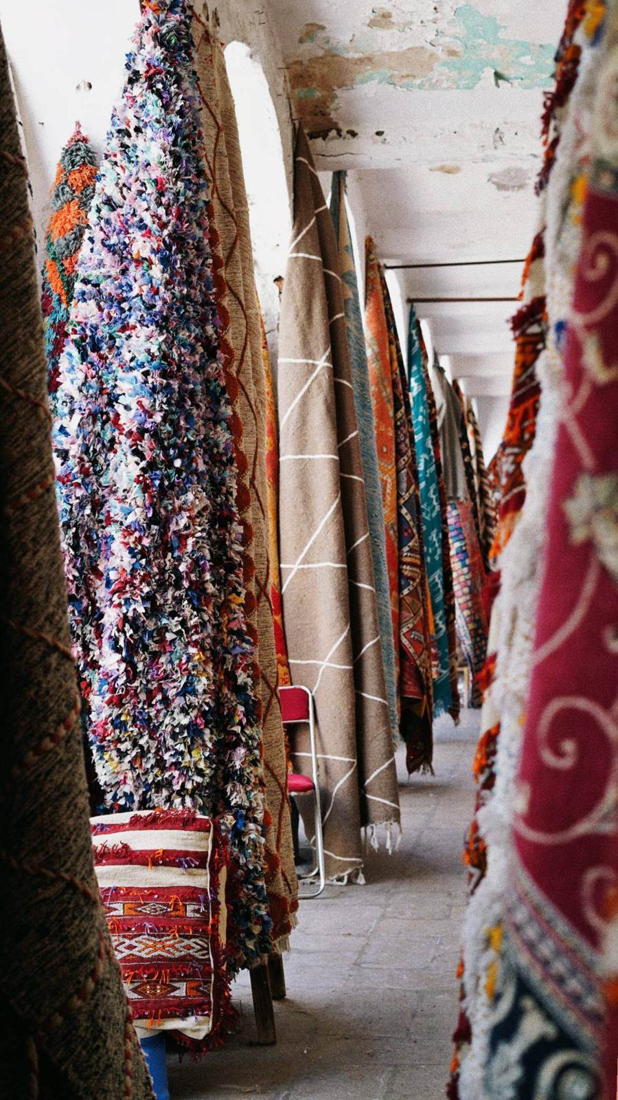Souk aux tapis, Maroc