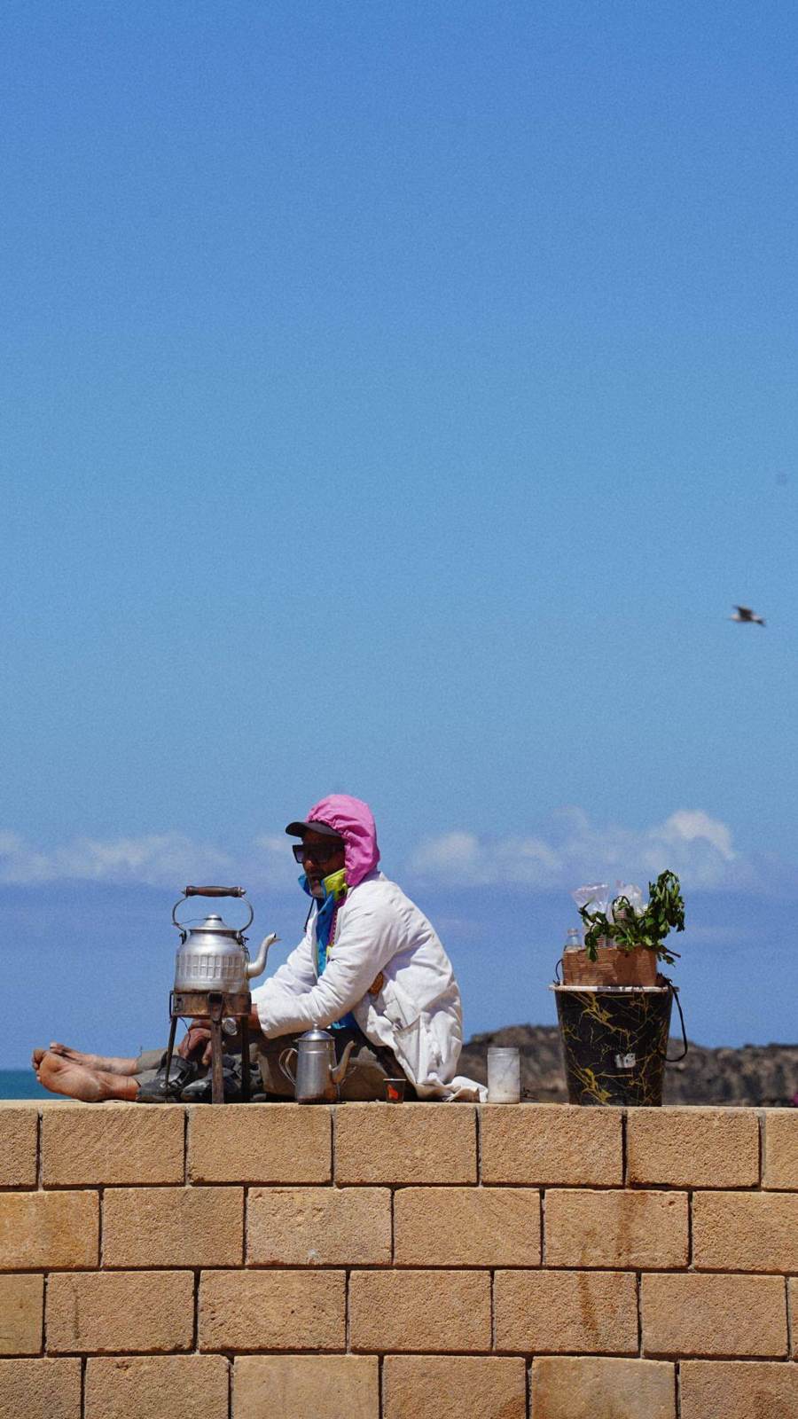 Thé sur le rempart, Essaouira
