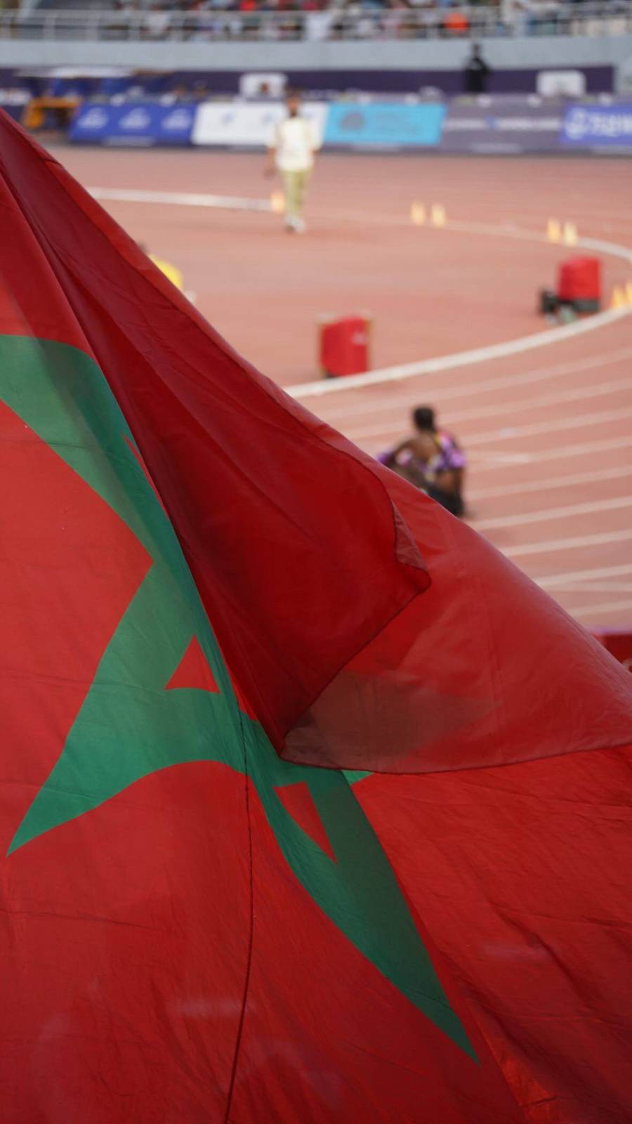 Drapeau Maroc, stade